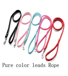 Small Dog Collar Leash Pet Cat Leather Flowers Neck Strap Leads Rope for Middle Perro Chihuahua Kawaii Fashion High Quality