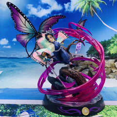 Kimetsu No Yaiba Twelve Ghost Moon String Column GK Black Dead MOU Fall Ji Jifu Taro Garage Kits Model Furnishing Articles