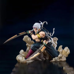 Kimetsu No Yaiba Twelve Ghost Moon String Column GK Black Dead MOU Fall Ji Jifu Taro Garage Kits Model Furnishing Articles