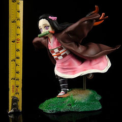 Kimetsu No Yaiba Twelve Ghost Moon String Column GK Black Dead MOU Fall Ji Jifu Taro Garage Kits Model Furnishing Articles