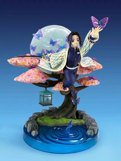 Kimetsu No Yaiba Twelve Ghost Moon String Column GK Black Dead MOU Fall Ji Jifu Taro Garage Kits Model Furnishing Articles