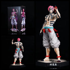 Kimetsu No Yaiba Twelve Ghost Moon String Column GK Black Dead MOU Fall Ji Jifu Taro Garage Kits Model Furnishing Articles