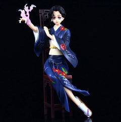 Kimetsu No Yaiba Twelve Ghost Moon String Column GK Black Dead MOU Fall Ji Jifu Taro Garage Kits Model Furnishing Articles