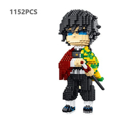 Hot Anime Demon Slayer Building Blocks Kimetsu No Yaiba Kamado Tanjirou Nezuko Zenitsu Kyoujurou Blocks Toys Kids Gifts