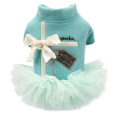 Teddy Princess Dress Pomeranian Bichon Small Dog Dress Cute Puppy Puppy Spring and Summer Lace Tutu
