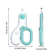 LED Light Cat Dog Nail Clipper Cutter Professional Pet Claw Trimmer with Safety Lock Puppy Kitten Animals Care Grooming Tool Kit