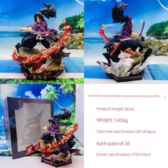 Kimetsu No Yaiba Twelve Ghost Moon String Column GK Black Dead MOU Fall Ji Jifu Taro Garage Kits Model Furnishing Articles