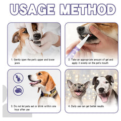 3ml Pet Doge Oral Gel Cleaning Dog Cat Teeth Bad Breath For Tartar No Need To Brush Teeth Pet Breath Freshener Gel Care Cleaner