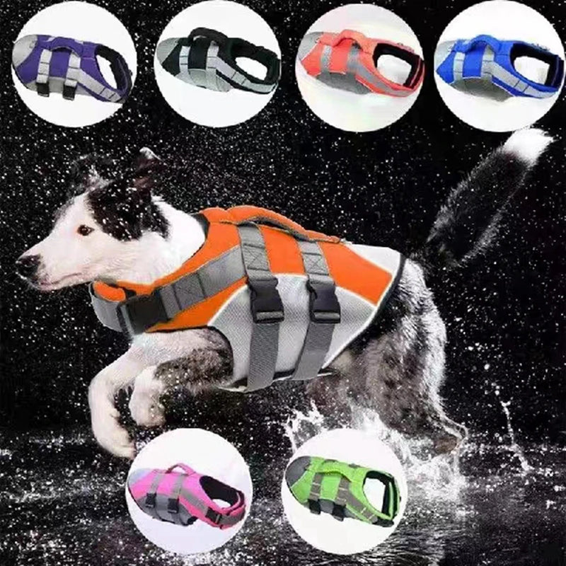 Summer Puppy Dog Life Jacket for Small Medium Dogs Reflective Pet Life Harness Vest Swim Suit French Bulldog Clothes Swimwear