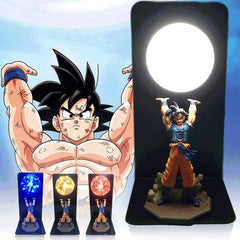 Dragon Ball Lamp Son Goku Figures Figurine DBZ Strength Bombs DIY Table LED Night Light Bedroom Decorative Collection Toys