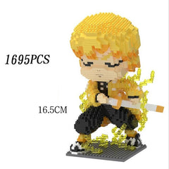 Hot Anime Demon Slayer Building Blocks Kimetsu No Yaiba Kamado Tanjirou Nezuko Zenitsu Kyoujurou Blocks Toys Kids Gifts