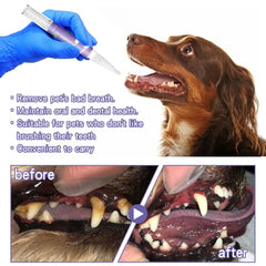 3ml Pet Doge Oral Gel Cleaning Dog Cat Teeth Bad Breath For Tartar No Need To Brush Teeth Pet Breath Freshener Gel Care Cleaner