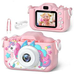 Kdis Camera Toys 1080P HD 2inch Screen Cat Mini Digital Camera for Girls Boys Children Chirtmas Birthday Gift Toys